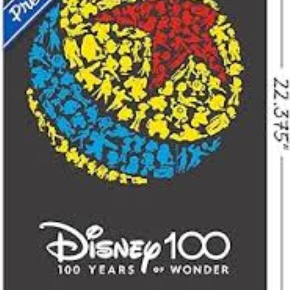 NIB- Disney 100 48"x60" Classic Woven Throw-Numbered certificate of authenticity - Picture 3 of 5